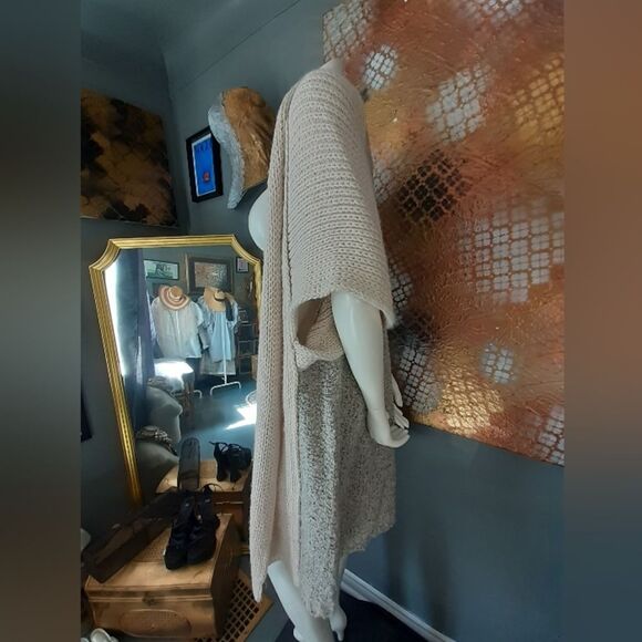 Elan Cream Open-Front Sweater Cardigan - Picture 5 of 15